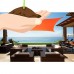 Alion Home Square Tangerine Orange Waterproof Woven Sun Shade Sail For Patio Pool Deck Porch Garden in Vibrant Colors 10'x 10'   